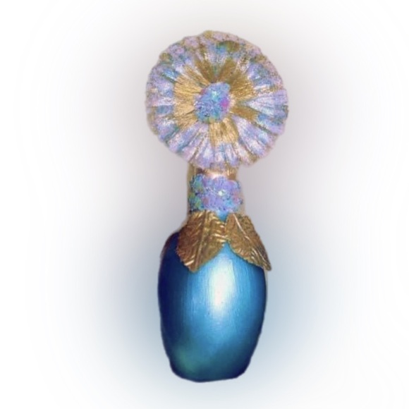 Hand Crafted Ocean Flower Treasure Gypsy Bottle Table Centerpiece Host Pick - Picture 3 of 11